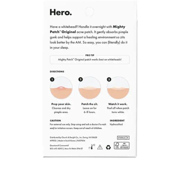 Hero Cosmetics Mighty Patch Original Acne Pimple Patches - Picture 3 of 7